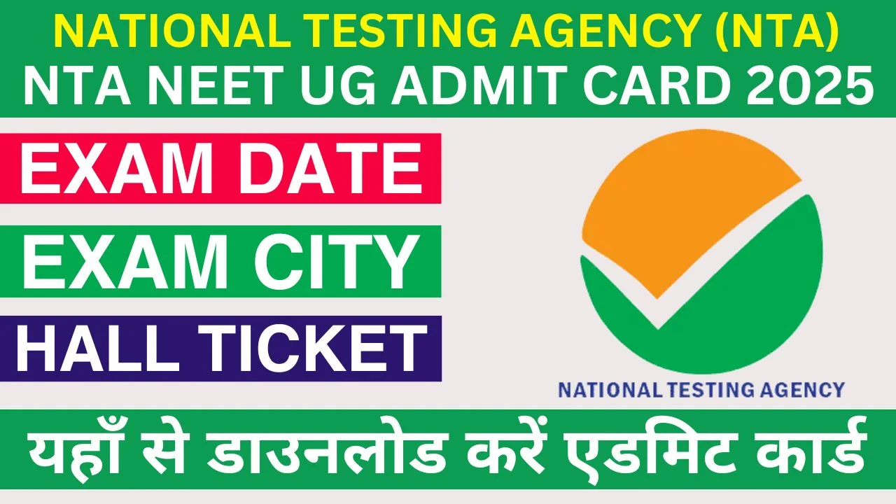 NEET UG Admit Card Exam Date Exam City Intimation Slip