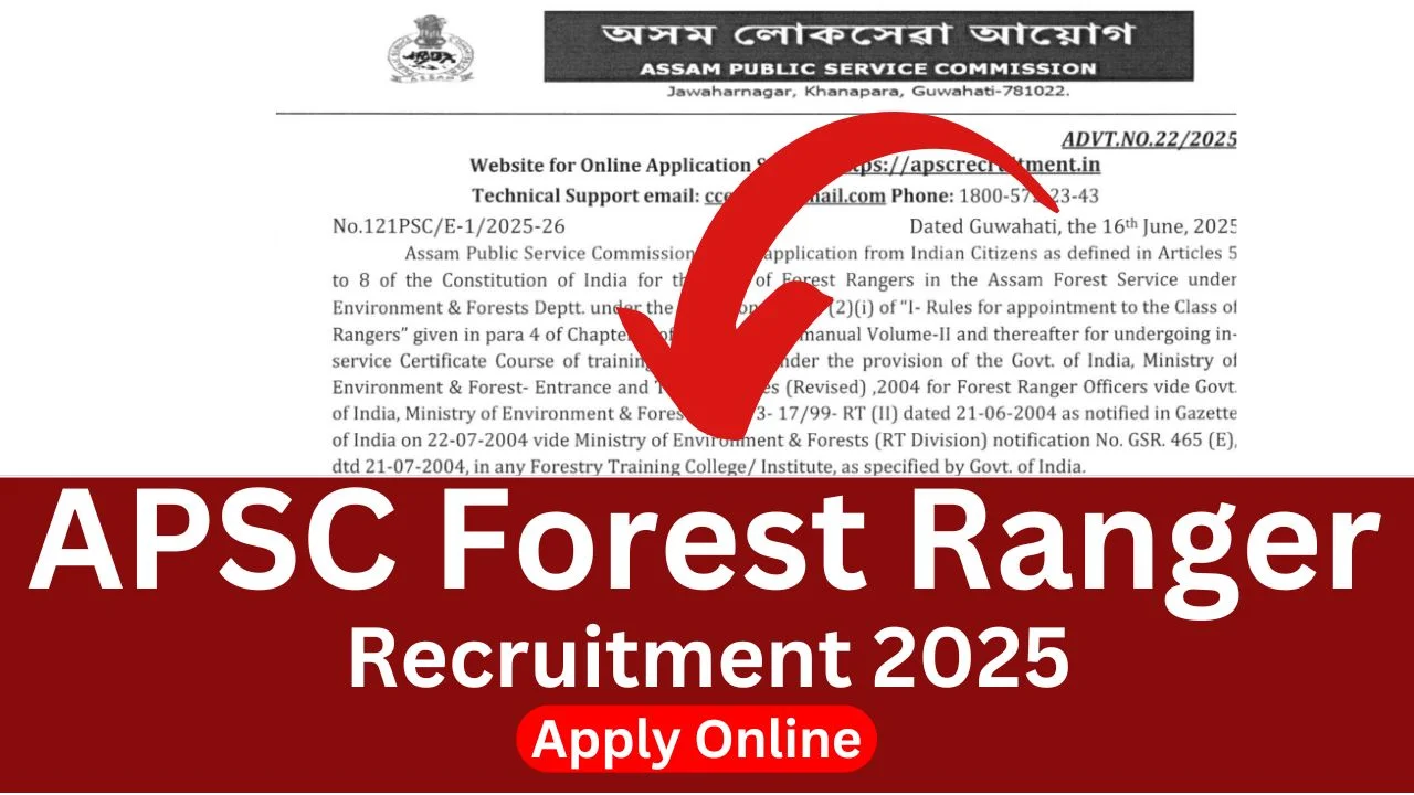 APSC Forest Ranger Recruitment
