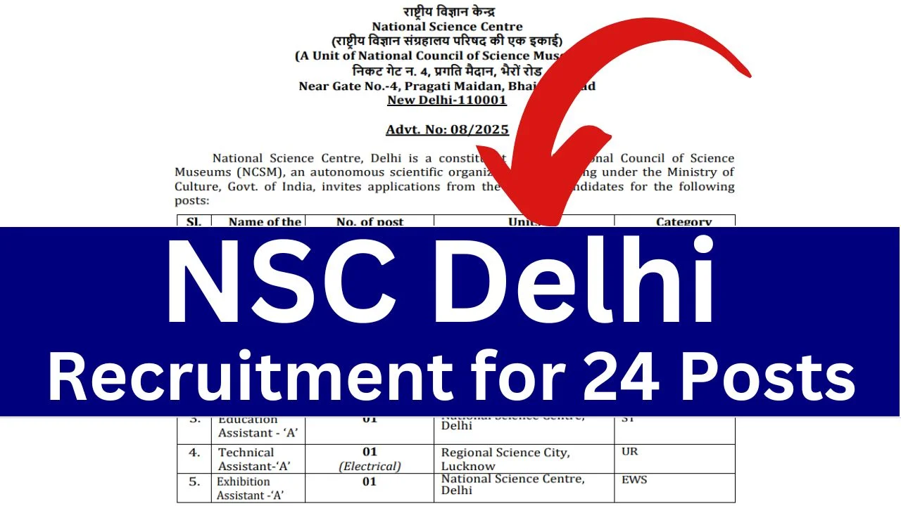 NSC Delhi Recruitment