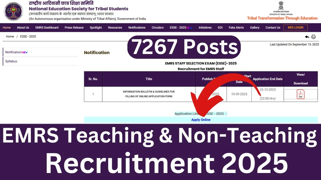 EMRS Teaching & Non-Teaching Recruitment