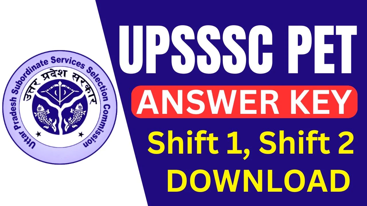UPSSSC PET Answer Key