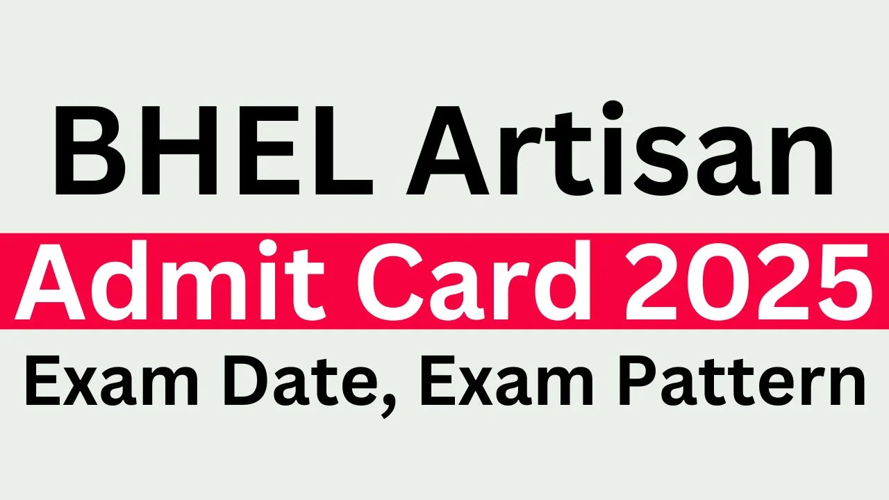 BHEL Artisan Admit Card