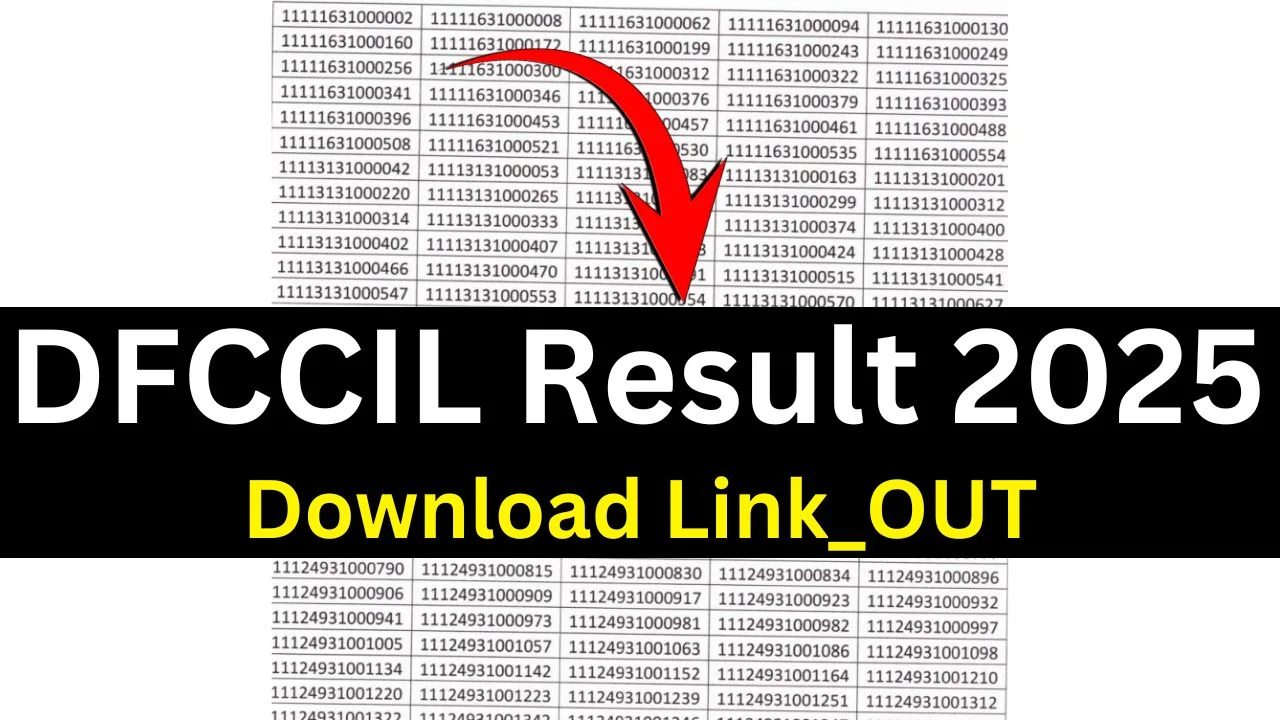 DFCCIL Result
