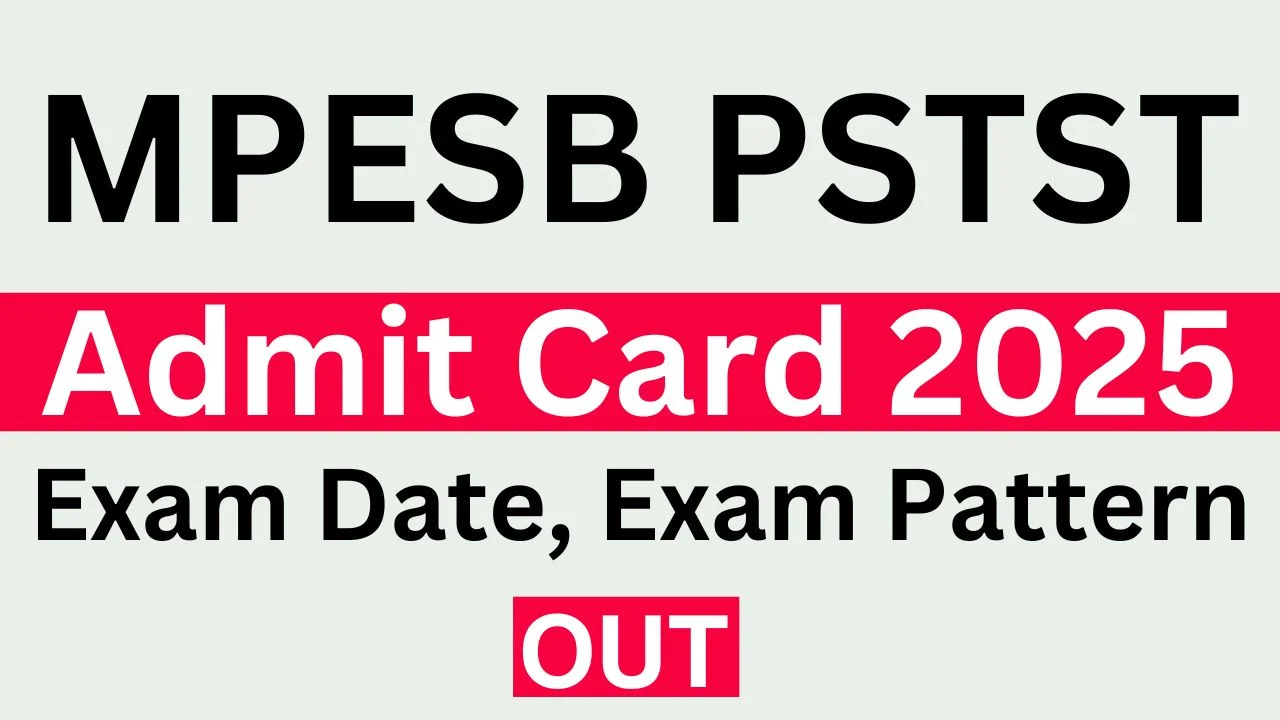 MPESB PSTST Admit Card
