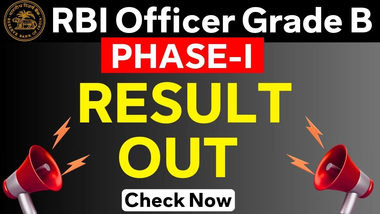 RBI Officer Grade B Result