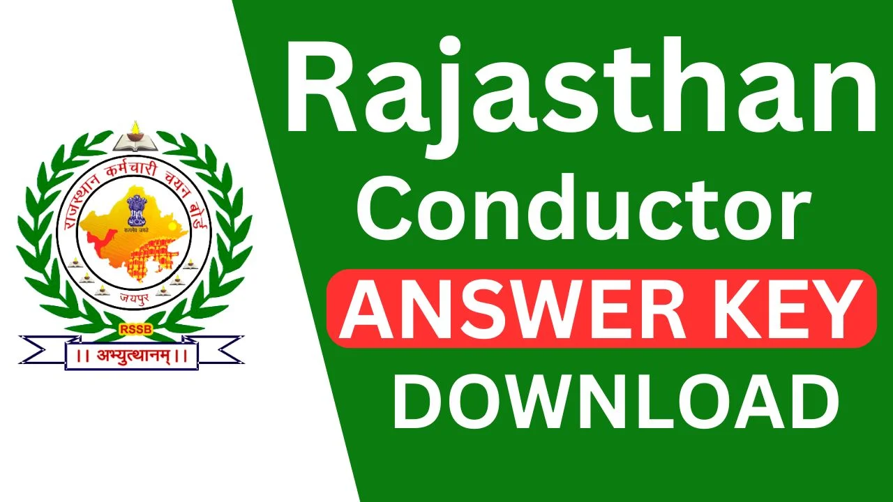 RSSB Rajasthan Conductor Answer Key